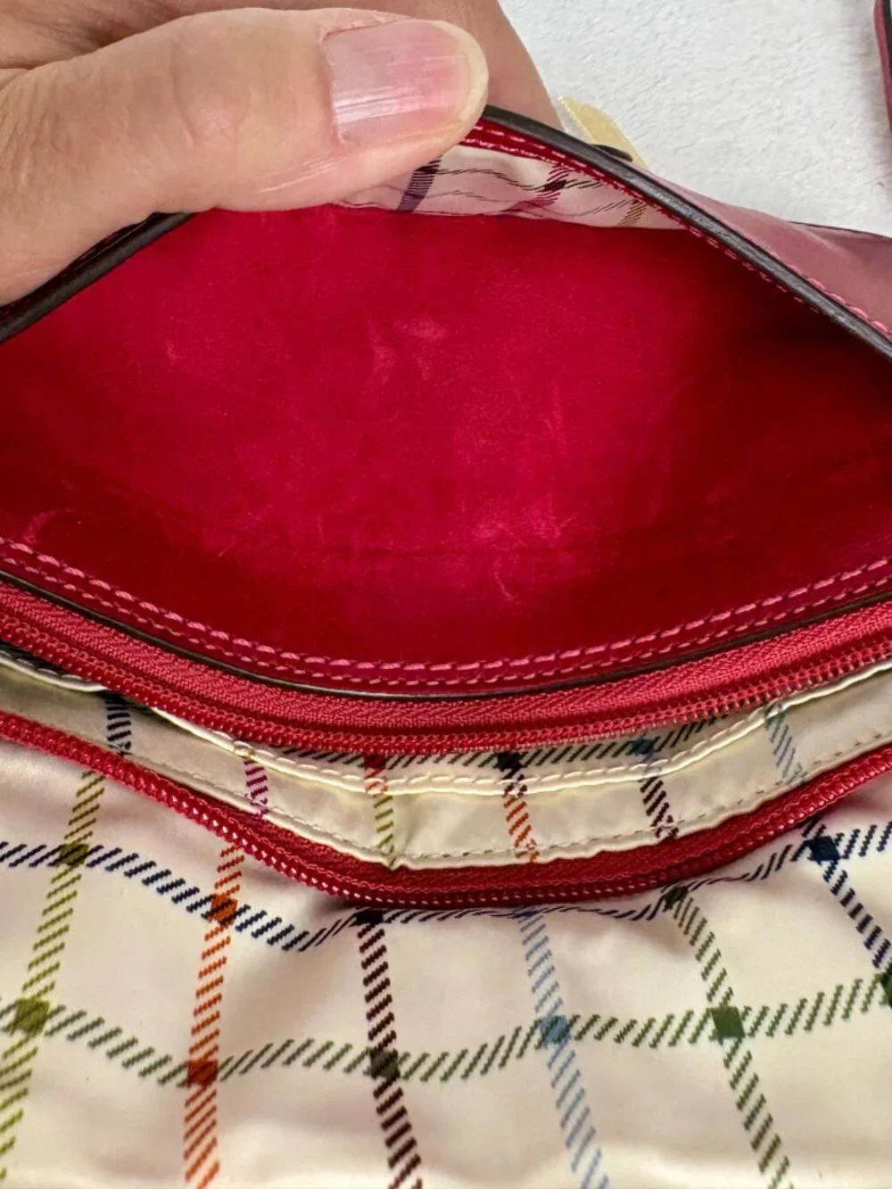 Coach Bleeker Large Flap Wristlet in Red Premium Glovetanned Leather